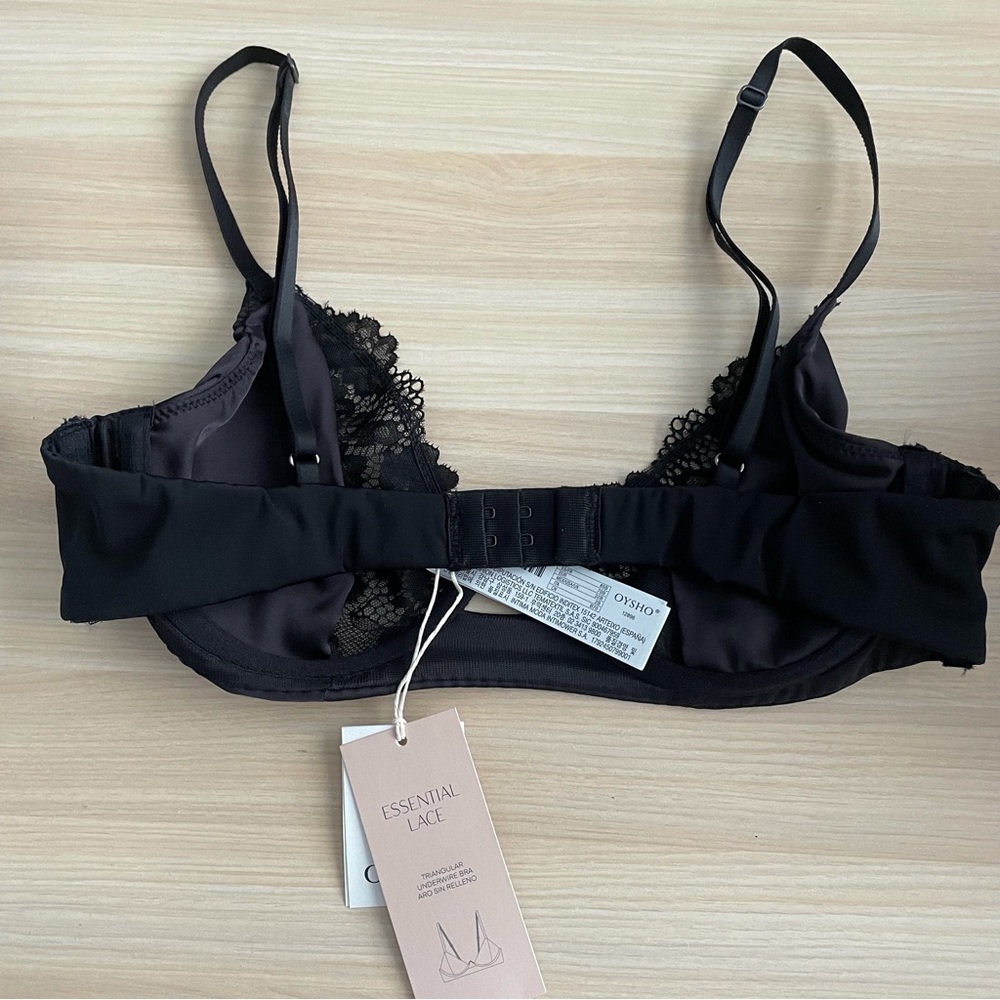 OYSHO Essential Lace Triangular Underwire Bra - Picture 3 of 4